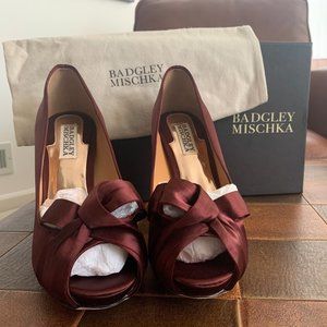 Badgley Mischka, Burgandy, Size 8, Brand new